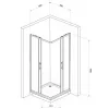 KABINA 90x90 5 JA5192 PRO MIN.