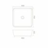 LAVABO 46X46 ONE CRNI NADGRADNI
