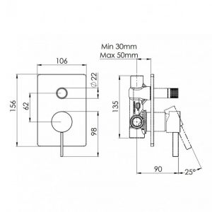 REMER METRICA UGRADNA -KOCKA BRUSH GOLD