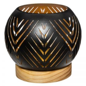 AMBIJENTALNA LAMPA METAL/DRVO CRNI