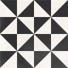 DORINA ANTRACITA VERTICE 25X25   1m2