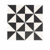 DORINA ANTRACITA VERTICE 25X25   1m2
