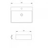 LAVABO 600X425X135 MINOTTI CRNI
