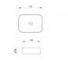 LAVABO 505X380X150 MINOTTI NADGRADNI