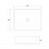 LAVABO 47X36X13 COPEN BLACK MAT
