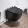 WC ŠOLJA PERLA COMPACT KONZOLNA CRNA RIMLESS