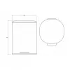 KANTA 5L BRUSHED GOLD SQUARE