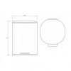 KANTA 5L BLACK MATT SQUARE
