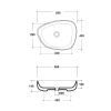LAVABO 55X42 METAMORFOSI CRNI