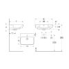LAVABO 55 GEBERIT SELNOVA SQURE