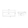 LAVABO 100x45 ELITE 32400 U