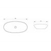 LAVABO 615X360 CRNI MAT