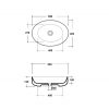 LAVABO 55 METAMORFOSI OVALE