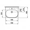 LAUFEN - LAVABO 55X46  LUA KONZOLNI