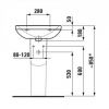 LAUFEN - LAVABO 55X46  LUA KONZOLNI