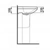 LAUFEN - LAVABO 55X46  LUA KONZOLNI