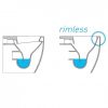WC ŠOLJA OLYMPIA CLEAR RIMLES