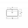 LAVABO 75X45 OLYMPIA CLEAR