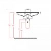 LAVABO 75X45 OLYMPIA CLEAR