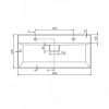 LAVABO 100X48 SHARP 37600 U/2