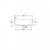 LAVABO 42X42 OLIMPIA PADDEL CRNI