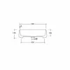 LAVABO 50X40 OLIMPIA PADDLE BRAON