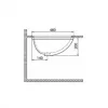 LAVABO 55X43 PODGRADNI 70100