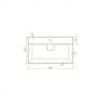 LAVABO 80X48 SHARP 37300 U