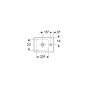 LAVABO 38X28 GEBERIT ICON DESNI