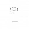 LAVABO 38X28 GEBERIT ICON DESNI