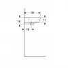 LAVABO 45X35 GEBERIT SELNOVA SQUAR