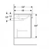 GEBERIT SQUARE ORMARIĆ 80 L/V
