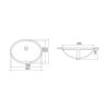 LAVABO 42X34 PODGRADNI 70000