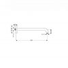 Hansgrohe NOSAČ RUŽE 389mm BRONZA
