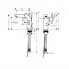 Hansgrohe TALIS E ZA LAVABO 150