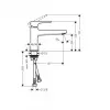 Hansgrohe METROPOL ZA LAVABO 100