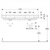 LAVABO 120X48 GEBERIT SMYLE SQUARE
