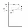 LAVABO 120X48 GEBERIT SMYLE SQUARE