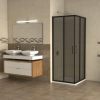KABINA 80X80 ATLAS BLACK C02B