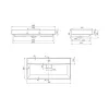 LAVABO 100X48 SHARP 37500 U