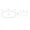LAVABO 615X360 BELI MAT