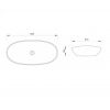 LAVABO 615X360 BEŽ MAT