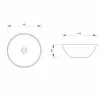 LAVABO 415 x 155 CRNI MAT