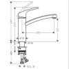 Hansgrohe FOCUS ZA SUDOPERU M41 160
