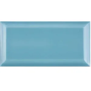 BISELADO AZUL TURQUESA 10X20  1.0m2