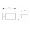 LAVABO 405X205X105 DESNO KORITO