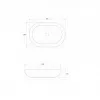 LAVABO 55x38x12.5 GAN METAL