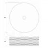 LAVABO F40x12.5 STAKLENI BELI